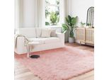 Vidaxl Tappeto In Pelle Di Pecora Artificiale Tafalla Pink 200 X 200 Cm Poliestere
