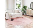 Vidaxl Tappeto In Pelle Di Pecora Artificiale Tafalla Pink Ø 200 Cm Poliestere