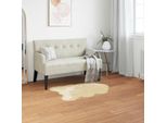 Vidaxl Tappeto In Pelle Di Pecora Artificiale Tafalla Cream 60 X 90 Cm Poliestere