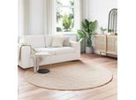 Vidaxl Tappeto Coniglietto In Pelliccia Sintetica Olite Taupe Ø 200 Cm Poliestere