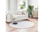 Vidaxl Tappeto Coniglietto In Pelliccia Sintetica Olite Bianco Ø 160 Cm Poliestere