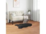 Vidaxl Tappeto In Pelle Di Pecora Artificiale Tafalla Black 80 X 120 Cm Poliestere