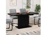 Vicco Tavolo Da Pranzo Estensibile Fenaro, 120/160 X 80 Cm Estensibile, Nero
