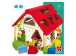 Jumbo Spiele Goula Fattoria Forme Geometriche, Gioco Con I Chiodini, Gioco Di Abbinamento, Giocattolo In Legno, 55220