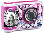 Vtech - Kidizoom Print Cam Rosa, Fotocamera Per Istantanee E Video Per Bambini +5 Anni, Stampa Istantanea, Modelli, Effetti, Cornici, Versione Esp