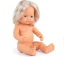 Bambola Miniland Bambina Europea 38 Cm - Bambola Giocattolo Educativo Per Bambini