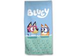 Aymax Kids - Asciugamano Telo Mare Telo Doccia Telo Bagno - 70 X 140 Cm - Ragazzi E Ragazze Microfibra (Bluey Seahorse)