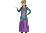 Strega Halloween Costume Magico Abito Magico Fantasia Viola Blu Oro Elementi Mistici Teschio Luna Notte Avventura Misteriosa Colori, Taglia: 110/116 Colore: Verde