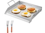 Piastra Piatta Per Grigliare Padella Per Grigliare Pentole Per Barbecue In Acciaio Inox 448X370 Mm
