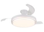 Globo Lighting Deckenleuchte "Beliz", Weiß, 1 Stk., Leuchten, Ventilator / Schlafzimmer / Wohnbereich / BüRo / Weiß / 3 FlüGel, Deckenleuchte