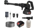 Idropulitrice, Funzionamento A Batteria, Ugello Regolabile, Nero 2 Batterie