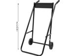 Carrello Per Motori Fuoribordo, Resistente, Pieghevole, Nero