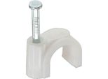 Inline® 44020B Morsetto Per Cavo Rotondo 8 Mm, Bianco, 100 Pezzi