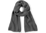 Beechfield B469 | Sciarpa A Maglia Metro / Sciarpa Invernale Da Uomo - Colore: Grigio Fumo - Taglia: Unica