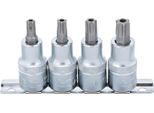 Bgs 8885 | Set Di Bussole Per Bit | 12,5 Mm (1/2") | Profilo A T (Per Torx) Con Foro T40 - T55 | 4 Pz."
