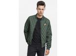 Urban Classics - Giacca Diamond Quilt Nylon Oliva - L