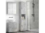 Syfax™ Set Di Armadi Da Bagno Tulum Grigio Cemento 37 X 31,5 X 203 Cm