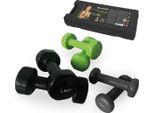 SchildkröT - Set Di Manubri In Vinile Per Il Fitness, 6 Manubri Con Custodia In Plastica Abs