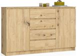 Akord Credenza 2 Ante 4 Cassetti Rovere Artigianale 160X40X99 Cm