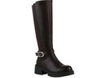 Van Hill Stivali Da Donna Leggermente Foderati Stivali Biker Scarpe Con Suola Profilata 841838, Colore: Marrone, Taglia: 37