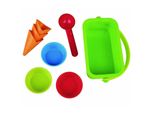 Hape - Stampi Per Gelateria, Giocattolo Da Spiaggia/Giocattolo Di Sabbia, Stampi Di Sabbia Eis, Da 18 Mesi