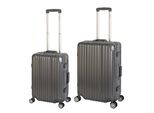 Travelhouse - London - Set Di Valigie 2 Pezzi | Chiusura Tsa | Guscio Rigido In Policarbonato | Telaio In Alluminio | 4 Ruote | Valigia Trolley Da Viaggio Per Le Vacanze - Set Di Valigie S+M | Grigio