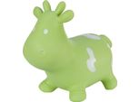 Hoppimals, Mucca Gonfiabile Verde Con Pompa, Giocattolo Gonfiabile In Gomma Di Alta Qualità E Resistente