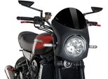 Cupolino Puig Semicarenato Nero Omologato Abe Per Kawasaki