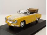 Wartburg A311 Cabriolet 1958 Giallo E Bianco, MXC940015931, Scala1/43, Maxichamps