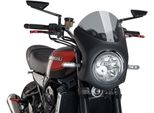Cupolino Puig Semicarenato Nero Omologato Abe Per Kawasaki