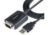 Startech.Com 1P3FPC-USB-SERIAL Adattatore Per Inversione Del Genere Dei Cavi DB-9 Usb Type-A (4 Pin) Usb 2.0 Nero