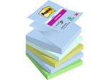 Post-It® Super Sticky Z-Notes Oasis Note Adesive 76X76Mm 5 Pad 90 Fogli