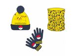 Nintendo - Zestaw AkcesorióW Pikachu: Snood, Czapka I RęKawiczki Na Zimę