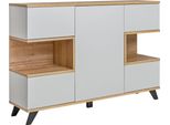 Cassettiera Mambra - Rovere Riviera / Grigio Perla