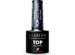 Claresa Top No Wipe Glitter Blue Per Smalto Uv 5Ml
