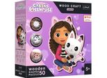 Trefl Wood Craft Junior Puzzle La Casa Magica Di Gaby: Gaby E Il Suo Gatto 50 Pezzi
