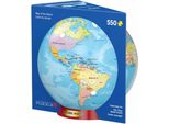 Puzzle Eurographics In Scatola Di Latta Mappa Del Mondo, Smart Cut, 550 Pezzi, 33 X 48 Cm, 8551-5863