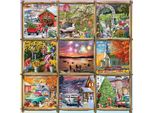 Puzzle Alipson Nove Stagioni A Quadretti - 1000 Pezzi