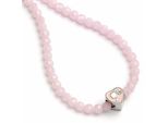 Collana Di Perline Rosa Con Sagoma Di Barbie Su Perline A Cuore 40 Cm