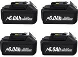 Batteria Agli Ioni Di Litio, Tensione 18V, Capacità 6,0Ah, 60Ah-4Pcs
