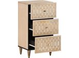 Vidaxl Mobile Laterale 40X33X75 Cm In Legno Massiccio Di Mango