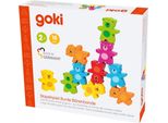 Goki - Gioco Dell'impilamento Di Orsi Colorati In Legno, 9Dlg.