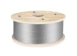 152 M X 4,8 Mm Di Fune Metallica 1X19 Cavo D'acciaio Da Costruzione T316 Acciaio Inox - Cavo Metallico A Superficie Lucida - Carico Di Rottura 1905,1 Kg - Cavo In Acciaio Inox Per Stenditoi, Ringhiere Di Scale, Recinzioni Da Giardino, Costruzioni Navali