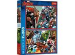 Puzzle Trefl 2X200 Difensori Del Mondo Marvel The Avengers 13318