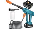 Idropulitrice, Design Cordless, Ugelli 6 In 1, Con Due Batterie