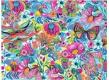 Puzzle Bluebird Gioco Di Posa Fleurs Et Papillons - 1000 Pezzi Colorati