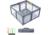 Parco Giochi Per Bambini, Design Spazioso, Materiale Resistente, Grigio 120X120