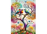 Alipson Puzzle Rainbow Tree - Albero Colorato Puzzle 1000 Pezzi