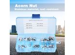 50Pcs M3/M4/M5/M6/M8 Kit Di Dadi A Ghianda In Acciaio Inox Con Testa A Cupola Dadi Esagonali