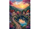 Puzzle Di Alipson Legespiel Il Villaggio Sul Lago - 500 Pezzi